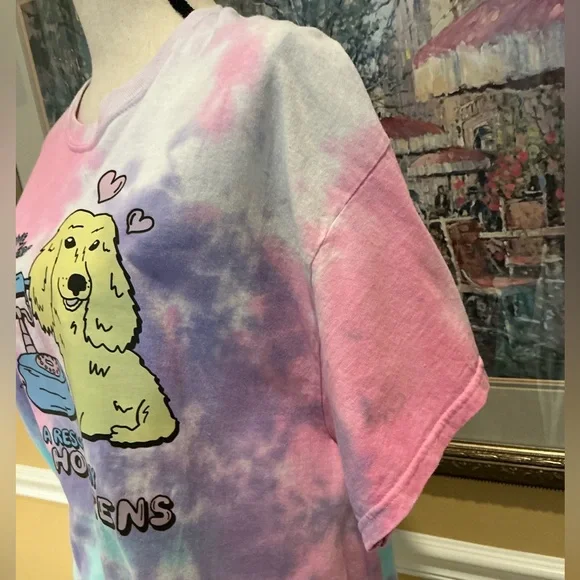 Bean Goods Dachshund Tie-Dyed Tee perfect for Easter and Spring/Summer size XL - Picture 9 of 11